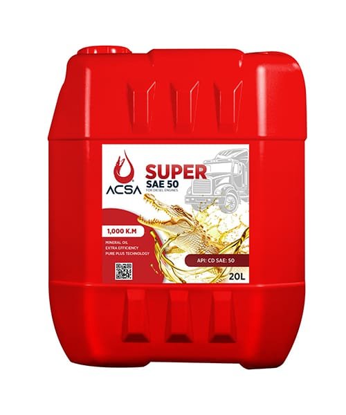 زيت محرك ديزل 20لتر (SAE 50) سوبر أكسا